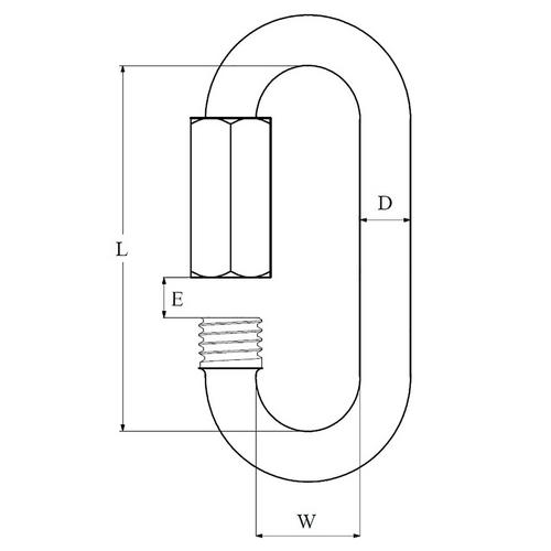 SNABBLÄNK RF 6x45MM